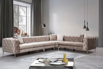 Ugaona sofa Como ugao desno - bež