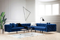 Ugaona sofa Como desno - tamnoplava