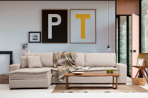 Ugaona sofa Lena Corner (CHL-3R) - pješčano bež