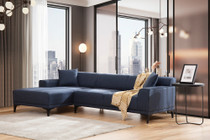 Ugaona sofa Petra L Kutak - Plava