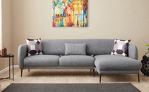 Ugaona sofa-krevet Venera R - Siva