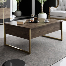Stol za kafu-kavu Luxe - orah, zlato Stol za kafu-kavu Luxe - orah, zlato
