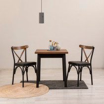 Set stolova i stolica (3 komada) OLİVER-KARE-BRK.SYH