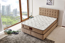 Dušek Bambus 180x200 cm srednje čvrst dušek dvostruke veličine