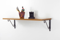 Zidna polica Senfoni Ferforje - Orah