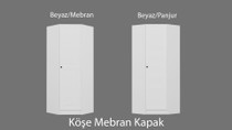 Ormar Kelj ugaone roletne bijele - 210