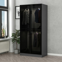 Ormar Kelj staklo antracit - 210