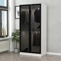 Ormar Kelj staklo crno - 210