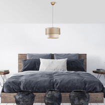 Stropna svjetiljka Torta Metal - krem, zlatna