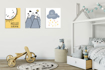 Ukrasna slika na platnu (3 komada) UDC04