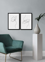 Ukrasno uokvireno MDF slikanje (2 komada) 2PSCTCIZ-008