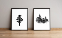 Ukrasno uokvireno MDF slikanje (2 komada) 2PYSCT-002