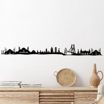 Dekorativni metalni zidni pribor Skyline Istanbula
