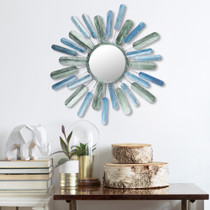 Dekorativni metalni zidni pribor Metal Art Mirror Sun