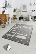 Tepih (100 x 160)  Mali medvjed - Sivi