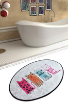 tepih (60 x 90)  Baby Cats Ovalni DJT