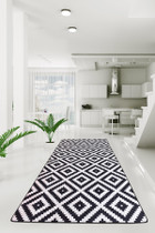 Tepih (80 x 300) Black White Djt Tepih (80 x 300) Black White Djt