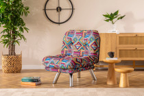 Kauč na razvlačenje s 1 sjedalom Misa Small Solo - Patchwork