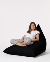 Lazy bag Pyramid Big Bed Pouf - crni