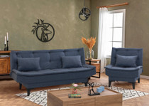 Sofa-krevet Garnitura Santo-S-mornarsko plava -1048