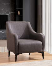 Wing Chair Belissimo - tamno siva