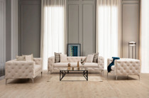 Wing Chair Como - Ecru
