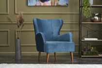 Wing Chair Karina - Plava