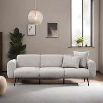 Sofa s 3 sjedala Strana - svijetlo siva   a.g