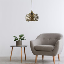 Luster Nevra Büyük Tekli Sarı Bal Camlı   a.g