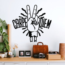 Ukrasni metalni zidni dodatak Carpe Diem 2   a.g