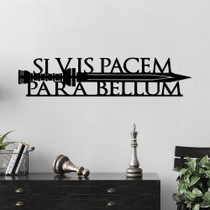 Ukrasni metalni zidni dodatak Si Vis Pacem 2   a.g