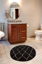 Akrilni otirač Infinity - Crna.