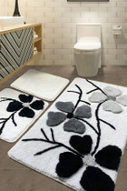 Set akrilnih otirača (3 komada) Kirçiçeği - Siva.