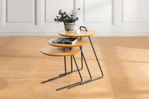 Stol za kafu/kavu (3 komada) Metis - Prirodno.
