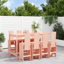 9-dijelni vrtni barski set od masivnog drva duglazije 3157792