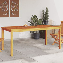 Vrtni blagovaonski stol 180 x 90 x 75 cm masivno bagremovo drvo 366371