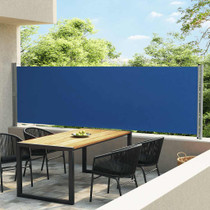 Uvlačiva bočna tenda za terasu 140 x 600 cm plava 313371