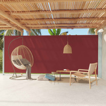 Uvlačiva bočna tenda za terasu 220 x 600 cm crvena 317979