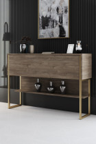 Komoda Luxe - zlato, orah Komoda Luxe - zlato, orah