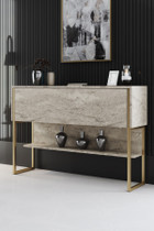 Komoda Luxe - traverten, zlato