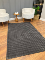 Tepih (120 x 180) Puffy Bubble Duz - antracit