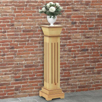 Klasični četvrtasti stalak za biljke boja drva 17x17x66 cm MDF n.p