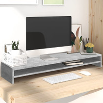 Stalak za monitor boja betona 100x24x13 cm konstruirano drvo n.p Stalak za monitor boja betona 100x24x13 cm konstruirano drvo n.p
