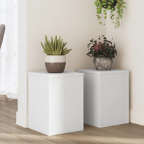 Stalci za biljke 2 kom bijeli 25x25x35 cm konstruirano drvo n.p Stalci za biljke 2 kom bijeli 25x25x35 cm konstruirano drvo n.p