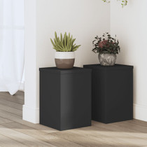 Stalci za biljke 2 kom crni 20x20x30 cm konstruirano drvo n.p