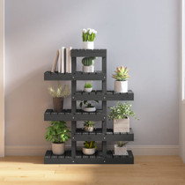 Stalak za biljke siva 85 x 25 x 109,5 cm od masivne borovine n.p Stalak za biljke siva 85 x 25 x 109,5 cm od masivne borovine n.p