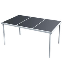 Vrtni stol 150 x 90 x 74 cm crni čelični Vrtni stol 150 x 90 x 74 cm crni čelični