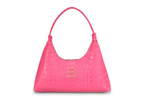 Torba za rame 505 - Croco Fuchsia