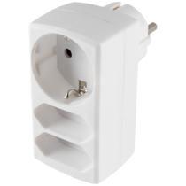 home Strujni razdjeljnik, 1 x shuko + 2 x EURO - NV 131/WH