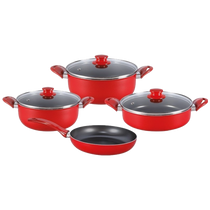 Zilan Posuđe, teflon, set 7/1, crvena - ZLN9379